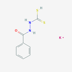 molecular formula C8H8KN2OS2+ B14677937 Potassium;benzamidocarbamodithioic acid CAS No. 38539-87-6