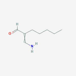 2-(Aminomethylidene)heptanal