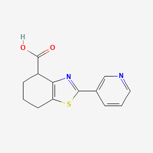 4,5,6,7-Tetrahydro-2-(3-pyridyl)-4-benzothiazolecarboxylic acid