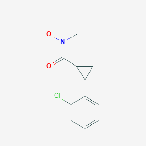 2-(2-Chlorophenyl)-cyclopropanecarboxylic acid methoxy-methyl-amide