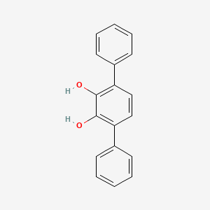 molecular formula C18H14O2 B14677986 3,6-Diphenylbenzene-1,2-diol CAS No. 28911-15-1