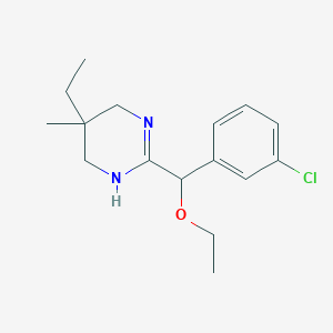 2-(m-Chloro-alpha-ethoxybenzyl)-5-ethyl-5-methyl-3,4,5,6-tetrahydropyrimidine