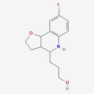 3-[8-Fluoro-2,3,3a,4,5,9b-hexahydrofuro[3,2-c]quinolin-4-yl]-1-propanol