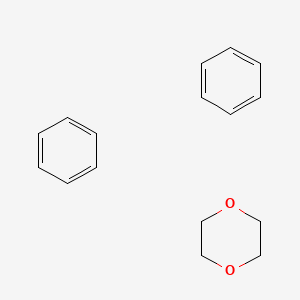 molecular formula C16H20O2 B14678037 Benzene;1,4-dioxane CAS No. 37063-16-4