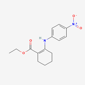 Ethyl 2-(4-nitroanilino)cyclohex-1-ene-1-carboxylate