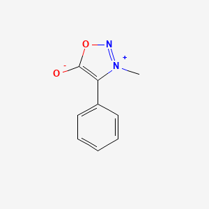 3-Methyl-4-phenyl-1,2,3-oxadiazol-3-ium-5-olate