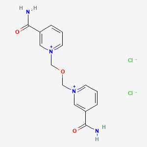 Pyridinium, 1,1'-(oxydimethylene)bis(3-carbamoyl-, dichloride