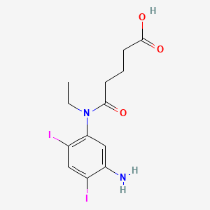 3'-Amino-4',6'-diiodo-N-ethyl-glutaranilic acid