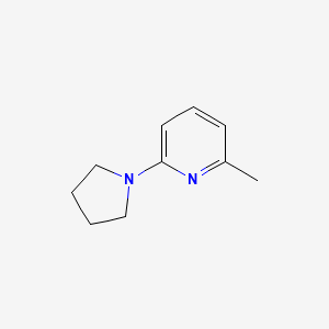 molecular formula C10H14N2 B1467809 2-Methyl-6-(pyrrolidin-1-yl)pyridine CAS No. 54660-07-0