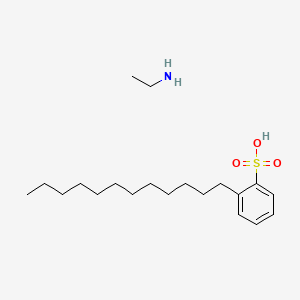 molecular formula C20H37NO3S B14678109 Ethylamine dodecylbenzenesulfonate CAS No. 35465-66-8