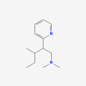 molecular formula C13H22N2 B14678120 2-(1-sec-Butyl-2-(dimethylamino)ethyl)pyridine CAS No. 33098-28-1