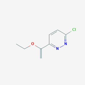 molecular formula C8H9ClN2O B1467813 3-Chloro-6-(1-ethoxyvinyl)pyridazine CAS No. 479628-47-2