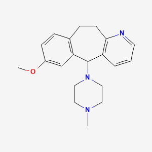 10,11-Dihydro-7-methoxy-5-(N-methylpiperazinyl)-5H-benzo(4,5)cyclohepta(1,2-b)pyridine