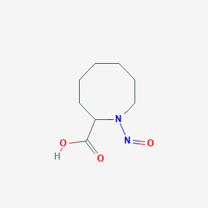 molecular formula C8H14N2O3 B14678166 1-Nitrosoazocane-2-carboxylic acid CAS No. 32559-32-3