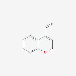 molecular formula C11H10O B14678168 2H-1-Benzopyran, 4-ethenyl- CAS No. 38865-48-4