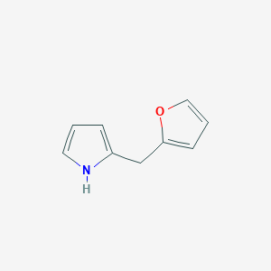 molecular formula C9H9NO B14678186 1H-Pyrrole, 2-(2-furanylmethyl)- CAS No. 34660-61-2