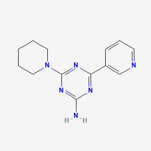 s-Triazine, 2-amino-4-piperidino-6-(3-pyridyl)-