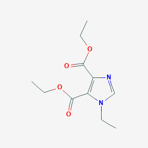 molecular formula C11H16N2O4 B14678251 Diethyl 1-ethyl-1H-imidazole-4,5-dicarboxylate CAS No. 33457-40-8