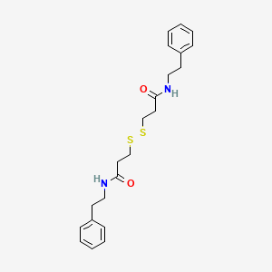 Propanamide, 3,3'-dithiobis[N-(2-phenylethyl)-