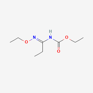 Carbamic acid, (1-(ethoxyimino)propyl)-, ethyl ester