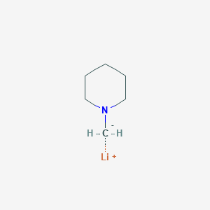 molecular formula C6H12LiN B14678359 Lithium (piperidin-1-yl)methanide CAS No. 34593-19-6