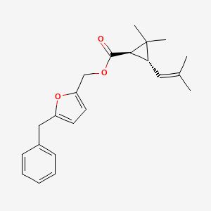 Cyclopropanecarboxylic acid, 2,2-dimethyl-3-(2-methylpropenyl)-, (5-benzyl-3-furyl)methyl ester, (-)-(E)-