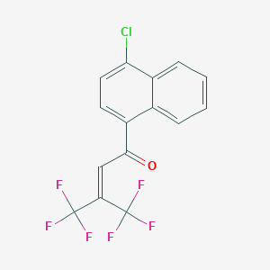 1-(4-Chloronaphthalen-1-yl)-4,4,4-trifluoro-3-(trifluoromethyl)but-2-en-1-one