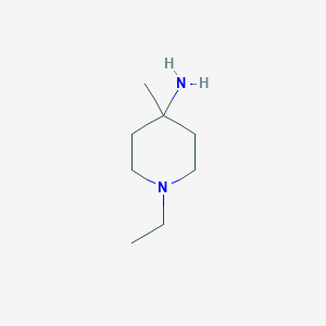 molecular formula C8H18N2 B1467845 1-Ethyl-4-methylpiperidin-4-amine CAS No. 1178743-22-0