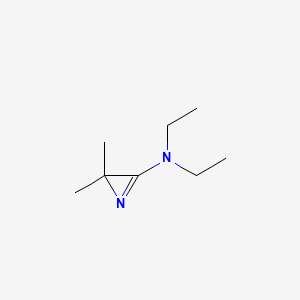 molecular formula C8H16N2 B14678468 2H-Azirin-3-amine, N,N-diethyl-2,2-dimethyl- CAS No. 28942-55-4