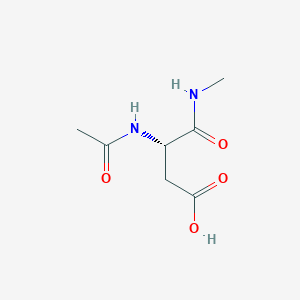 molecular formula C7H12N2O4 B14678495 N~2~-Acetyl-N-methyl-L-alpha-asparagine CAS No. 33067-37-7