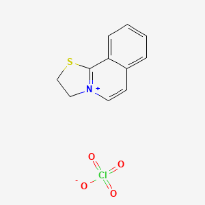 molecular formula C11H10ClNO4S B14678508 2,3-Dihydro[1,3]thiazolo[2,3-a]isoquinolin-4-ium perchlorate CAS No. 37512-71-3