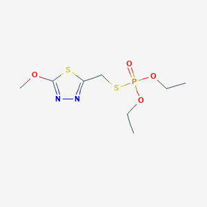 o,o-Diethyl s-[(5-methoxy-1,3,4-thiadiazol-2-yl)methyl] phosphorothioate