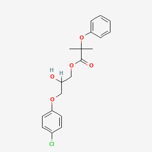 3-(4-Chlorophenoxy)-2-hydroxypropyl 2-methyl-2-phenoxypropanoate