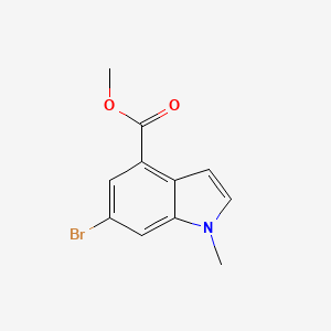 molecular formula C11H10BrNO2 B1467854 6-溴-1-甲基-1H-吲哚-4-羧酸甲酯 CAS No. 1090903-89-1