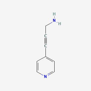 molecular formula C8H8N2 B1467855 3-(Pyridin-4-yl)prop-2-yn-1-amine CAS No. 1071156-93-8