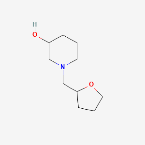 molecular formula C10H19NO2 B1467859 1-((Tetrahydrofuran-2-yl)methyl)piperidin-3-ol CAS No. 1249285-22-0