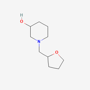 molecular formula C10H19NO2 B1467859 1-((Tétrahydrofuran-2-yl)méthyl)pipéridin-3-ol CAS No. 1249285-22-0