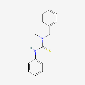 molecular formula C15H16N2S B14678594 1-Benzyl-1-methyl-3-phenylthiourea CAS No. 36339-39-6