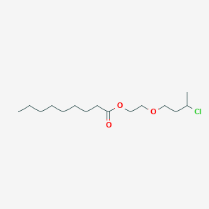 molecular formula C15H29ClO3 B14678620 2-(3-Chlorobutoxy)ethyl nonanoate CAS No. 34555-11-8