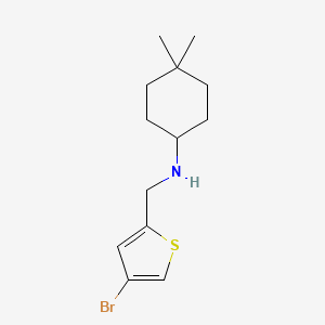 molecular formula C13H20BrNS B1467863 4-bromo-N-(4,4-dimethylcyclohexyl)-2-Thiophenemethanamine CAS No. 1007579-10-3