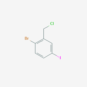 molecular formula C7H5BrClI B1467864 1-Bromo-2-(chloromethyl)-4-iodobenzene CAS No. 946525-31-1