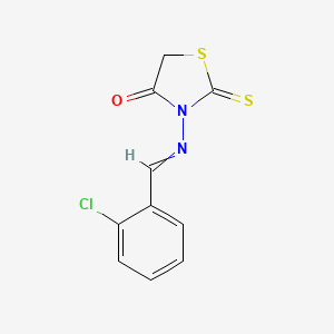 3-[(2-Chlorophenyl)methylideneamino]-2-sulfanylidene-1,3-thiazolidin-4-one