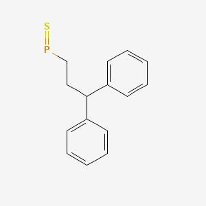 molecular formula C15H15PS B14678679 (3,3-Diphenylpropyl)phosphanethione CAS No. 31581-34-7