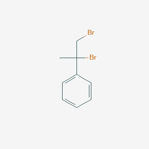 molecular formula C9H10Br2 B14678688 (1,2-Dibromopropan-2-yl)benzene CAS No. 36043-44-4