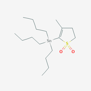 4-Methyl-5-(tributylstannyl)-2,3-dihydro-1H-1lambda~6~-thiophene-1,1-dione