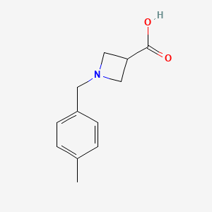 molecular formula C12H15NO2 B1467870 1-[(4-Methylphenyl)methyl]azetidine-3-carboxylic acid CAS No. 1127402-47-4