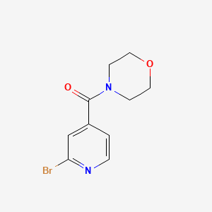 molecular formula C10H11BrN2O2 B1467871 (2-溴吡啶-4-基)(吗啉基)甲酮 CAS No. 892548-17-3