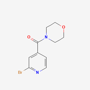 molecular formula C10H11BrN2O2 B1467871 (2-ブロモピリジン-4-イル)(モルホリノ)メタノン CAS No. 892548-17-3