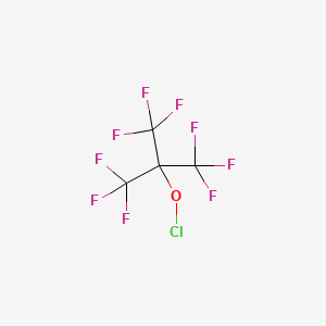 Hypochlorous acid, 2,2,2-trifluoro-1,1-bis(trifluoromethyl)ethyl ester