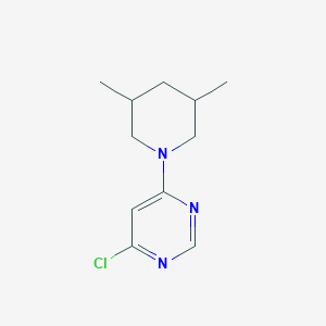 molecular formula C11H16ClN3 B1467873 4-Chloro-6-(3,5-dimethylpiperidin-1-yl)pyrimidine CAS No. 1247390-56-2